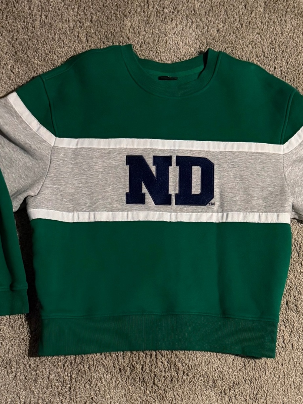 Hype and Vice Notre Dame Classic Crewneck